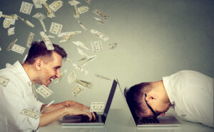 Man using laptop