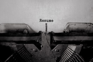 Resume Stock Photo